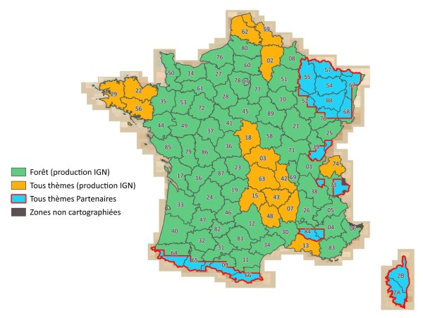 Carte emprises ZNC